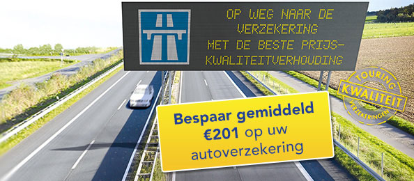 Touring autoverzekering 201 euro besparen